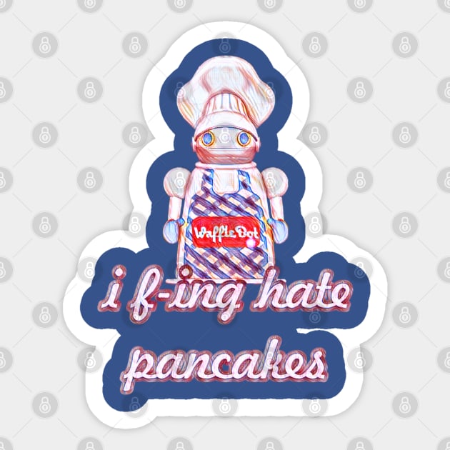 Wafflebot Sticker by Kitta’s Shop